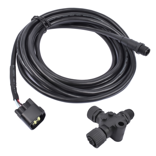  发动机接口电缆 Engine Interface Cable NMEA 2000 4.5m with T-Connector for Yamaha 2006-2023 3004.6865-5