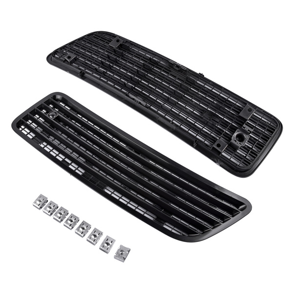 机盖风口 Pair Left & Right Side Hood Air Vent Grille Cover for Mercedes W221 S550 2007-2013-5