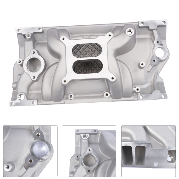 进气歧管 7116 Performer RPM Intake Manifold for Small Block Chevy Vortec Dual Plane 1500-6500 RPM-1