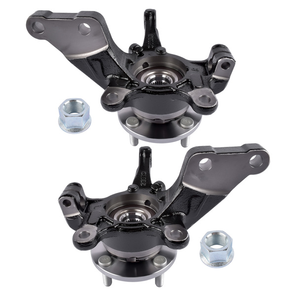 转向节总成 Front Left & Right LH & RH Wheel Bearing Hub Knuckle Assembly For Nissan Versa 1.6 S SL SV Note 1.6L L4 2014-2019 BR935010LK 9530200 BR935009LK 9530100-4