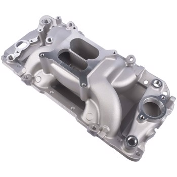 进气歧管 For Chevy Big Block V8 396 402 427 454 4-barrel Bore Oval port Dual Plane Intake Manifold Air Gap Intake Manifold 1965-1970 1-147-019 PCE147.1034 53026