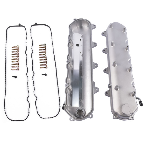 气门室盖 For GM LT GEN V Cast Aluminum Valve Covers w/ Coil Mounts 6.2L/376 LT1 LT4 L86-7