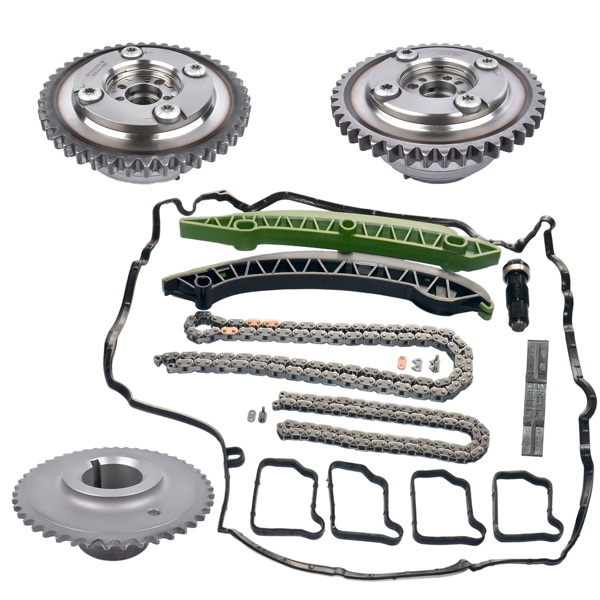 凸轮轴调节器 Timing Chain Kit w/ Camshaft Adjuster for Mercedes M271 C200 C250 C180 E200 E250 CGI 1.8L 2710501400-6