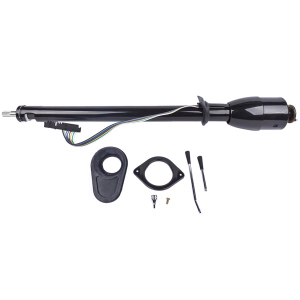 A3-汽车转向柱 35" Manual Black Floor Shift Steering Column for 67-72 Chevy/ GMC C10 C20 Pickup-1