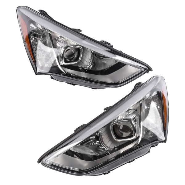  大灯 Halogen Headlight Headlamp Front Left & Right for Hyundai Santa Fe 2013-2016-6