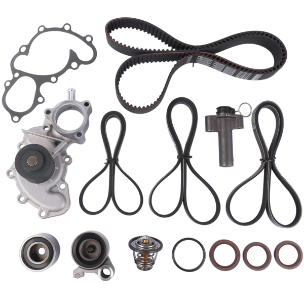 发动机正时皮带修理包 Timing Belt Kit W/ Water Pump for Toyota T100 Tacoma Tundra 4Runner 5VZFE 3.4L 1350362040 1350562070-1