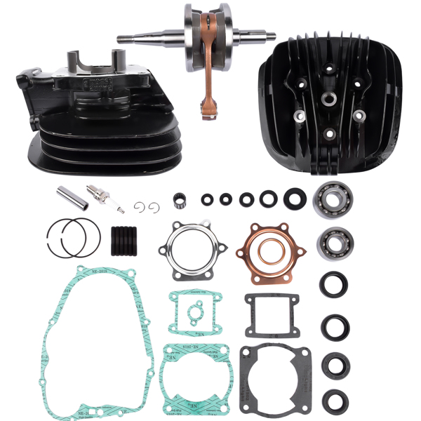 摩托车气缸 For Yamaha Blaster 200 66mm Piston Cylinder Crank Motor Rebuild Gasket Seal Kit-6