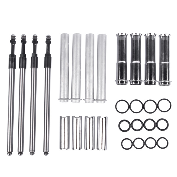 可调节推杆套件 Adjustable Pushrods Chrome Cover Kit for Harley-Davidson Twin Cam Models 1999-2017-5