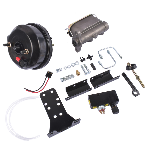 刹车总成 Power Brake Booster Conversion Kit for Ford Mustang 64-66 Adjustable Block Valve-4