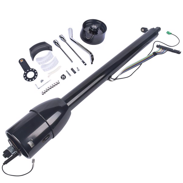 A3-汽车转向柱 32" GM Chevy Black Stainless Steel Tilt Steering Column Shift Automatic No Key-6