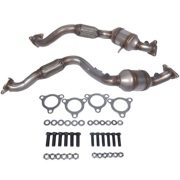 三元催化器 2x Front Catalytic Converters for Porsche Cayenne 3.6L V6 GAS DOHC 2008 2009 2010 95511303501 955113033AX-3