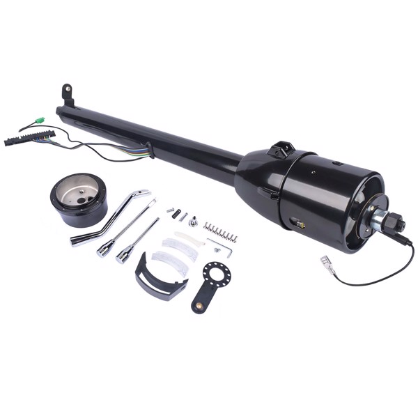 A3-汽车转向柱 32" GM Chevy Black Stainless Steel Tilt Steering Column Shift Automatic No Key-1