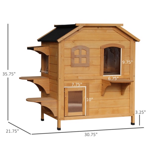 猫舍/木制猫屋 （ Amazon Shipping）（WalMart禁售）（周末不发货）-3