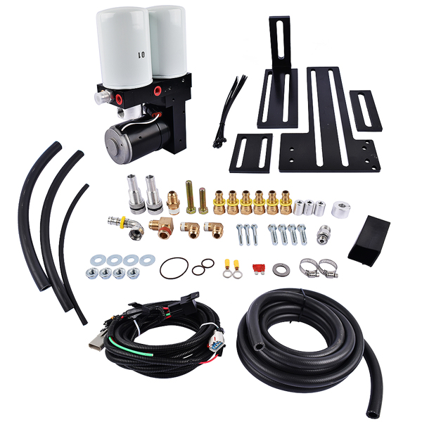 改装高流量柴油提升泵系统 100 GPH Fuel Lift Pump Kit for 05-18 Dodge Ram Cummins 5.9L 6.7L Diesel Cummins-5