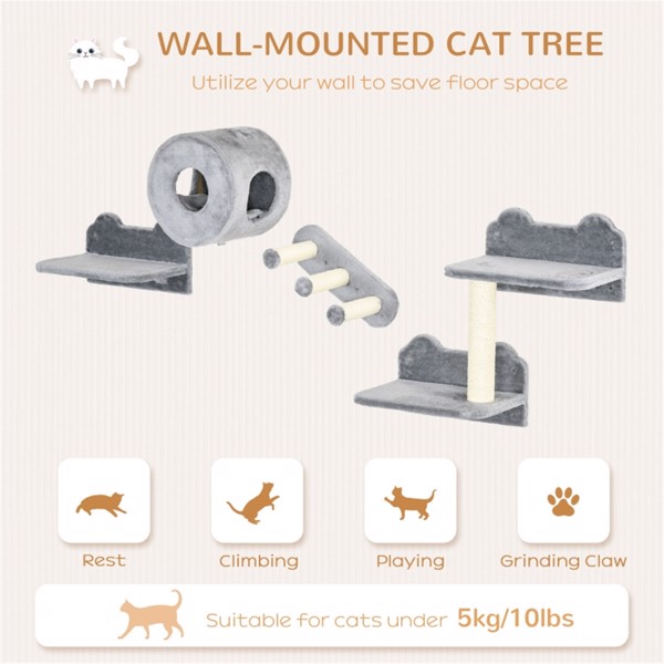 猫舍/木制猫屋/猫爬塔/猫墙架 （ Amazon Shipping）（WalMart禁售）（周末不发货）-7