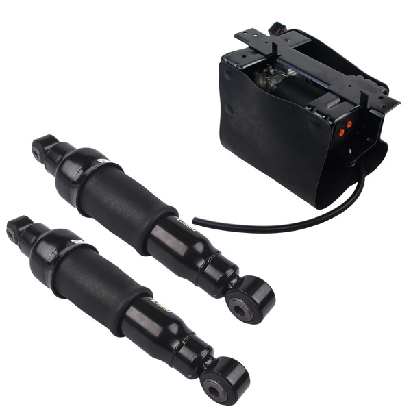 减震器 Rear Air Shock Absorbers + Compressor Pump Set of 3 For Nissan Armada 2005-2015 Infiniti QX56 2004-2010 534007S600 56200ZC01A 56200ZV60A-7