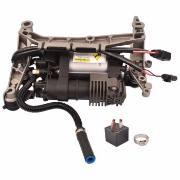 打气泵 Air Suspension Compressor Pump w/Relay For Porsche Cayenne 958/92A 2011-2018