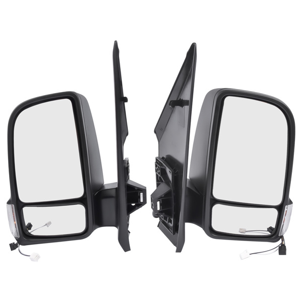 后视镜 Pair Rear View Mirrors LH + RH Fits Mercedes/Freightliner Sprinter 1500 2500 3500 2019-2022 9108102802 9108101702-1