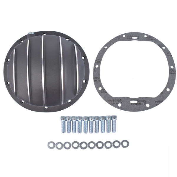 曲轴盖 Rear Differential Cover with Gasket &10 Bolts for GM 8.5” & 8.6” Ring Gear DIff-3