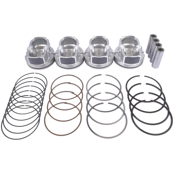 活塞套装 Set of 4 Piston & Rings Kit 23041-2B610 For Kia Rio Soul 1.6L DOHC 2012-2017-2