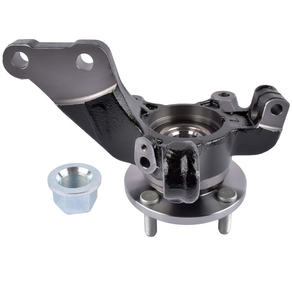 转向节总成 Front Left LH Wheel Hub Bearing Knuckle Assembly Fits for Nissan Versa 1.6 S SL SV Note 1.6L L4 2014-2019 BR935009LK 9530100-2
