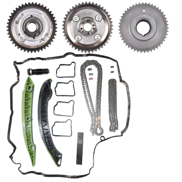 凸轮轴调节器 Timing Chain Kit w/ Camshaft Adjuster for Mercedes M271 C200 C250 C180 E200 E250 CGI 1.8L 2710501400-2