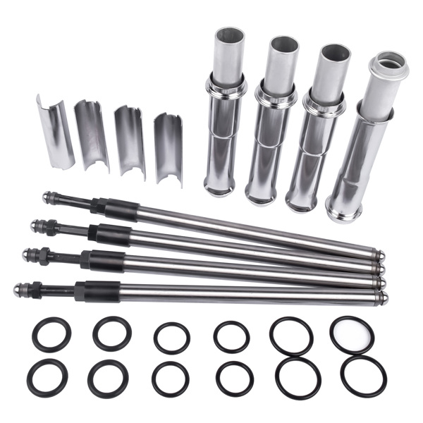 可调节推杆套件 Adjustable Pushrods Chrome Cover Kit for Harley-Davidson Twin Cam Models 1999-2017-3