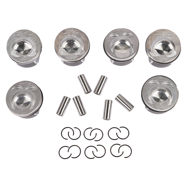 活塞套装 6Pcs Pistons Rings Kit for Phaeton Passat Touareg Porsche Cayenne Audi Q7 06-17-2