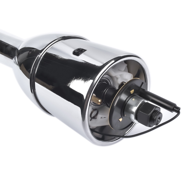 A3-汽车转向柱 30" Chrome Tilt Street Rod Floor Shift Steering Column with Wheel Adapter No Key-9