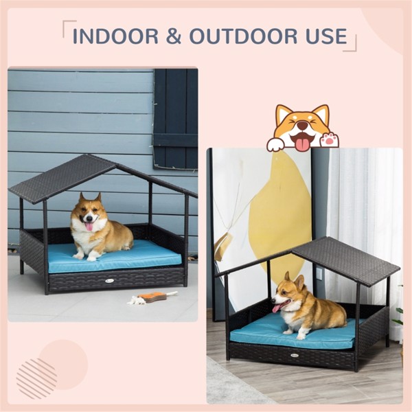 Dog Bed/ Dog House  /  Rattan Pet Sofa ( Amazon Shipping)（Prohibited by WalMart）-2