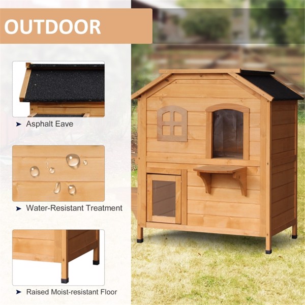 猫舍/木制猫屋 （ Amazon Shipping）（WalMart禁售）（周末不发货）-6