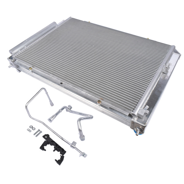 中冷器 Radiator Includes Condenser for Nissan 370Z 3.7L Infiniti G25 2.5L G35 3.5L V6-6