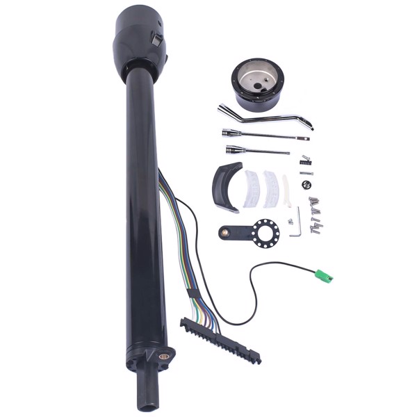 A3-汽车转向柱 32" GM Chevy Black Stainless Steel Tilt Steering Column Shift Automatic No Key-7