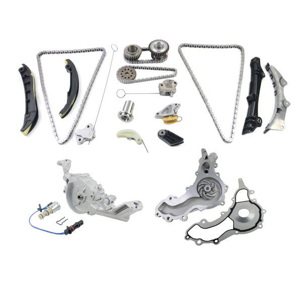 水泵套装 Timing Chain Kit Oil & Water Pump Set Fit 2011-2015 Chrysler Dodge Jeep VW 3.6L-2