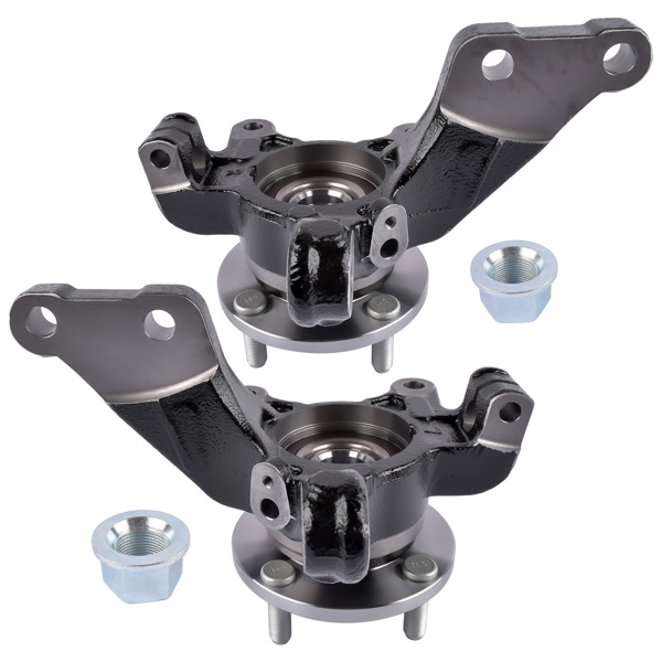 转向节总成 Front Left & Right LH & RH Wheel Bearing Hub Knuckle Assembly For Nissan Versa 1.6 S SL SV Note 1.6L L4 2014-2019 BR935010LK 9530200 BR935009LK 9530100-2