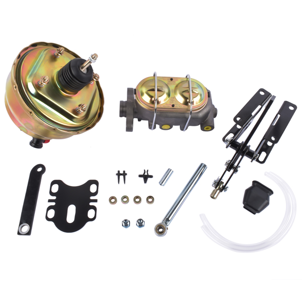 刹车总成 Power Brake Booster Master Cylinder Bracket Kit for Ford Trucks 1952-1972-1