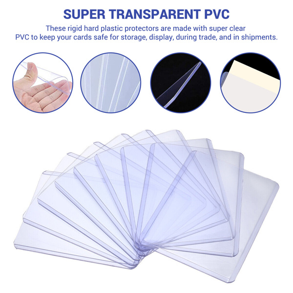 PVC新料35丝透明卡夹卡套保护名片收藏卡球星卡 25张-3