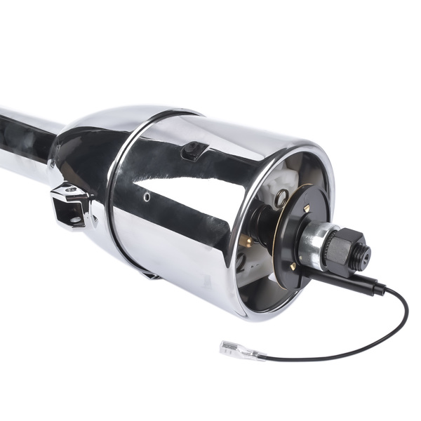 A3-汽车转向柱 28" Chrome Automatic GM Universal Steering Column w/ 9 Hole Wheel Adapter No Key-12