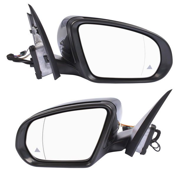 后视镜 Front Black Left & Right Side Folding Rear View Mirror Assembly For Mercedes-Benz W205 C180 C200 C250 C300 C350e C450 AMG C43 AMG C63 AMG 2014-2021 2058109701 2058109801-5