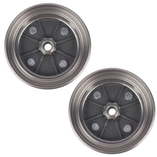 前制动鼓 Pair For Kawasaki Mule 3000 3010 4000 4010 KAF950B 4x4 Diesel Front Brake Drums-6