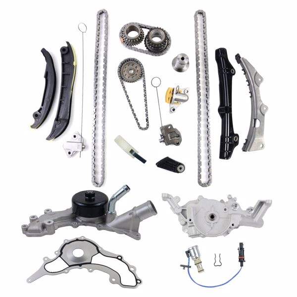 水泵套装 Timing Chain Kit Oil & Water Pump Set Fit 2011-2015 Chrysler Dodge Jeep VW 3.6L-1