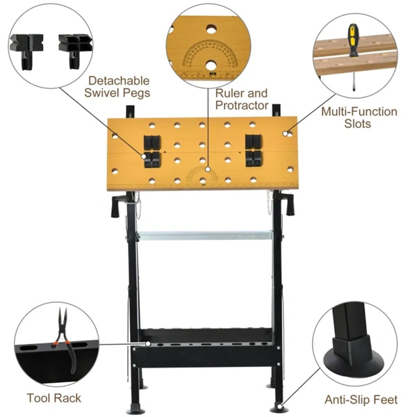 木匠工作台带量角器（amazon shipping-发货，WALMART禁止销售）周末不发货-5