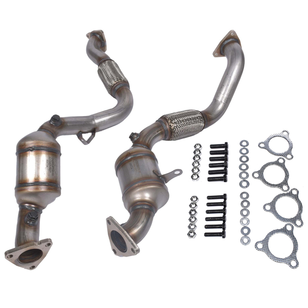 三元催化器 2x Front Catalytic Converters for Porsche Cayenne 3.6L V6 GAS DOHC 2008 2009 2010 95511303501 955113033AX-4