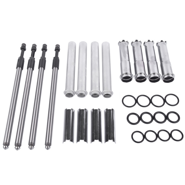 可调节推杆套件 Adjustable Pushrods Chrome Cover Kit for Harley-Davidson Twin Cam Models 1999-2017-7