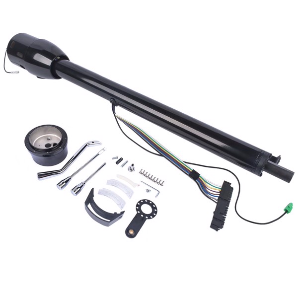 A3-汽车转向柱 32" GM Chevy Black Stainless Steel Tilt Steering Column Shift Automatic No Key-2