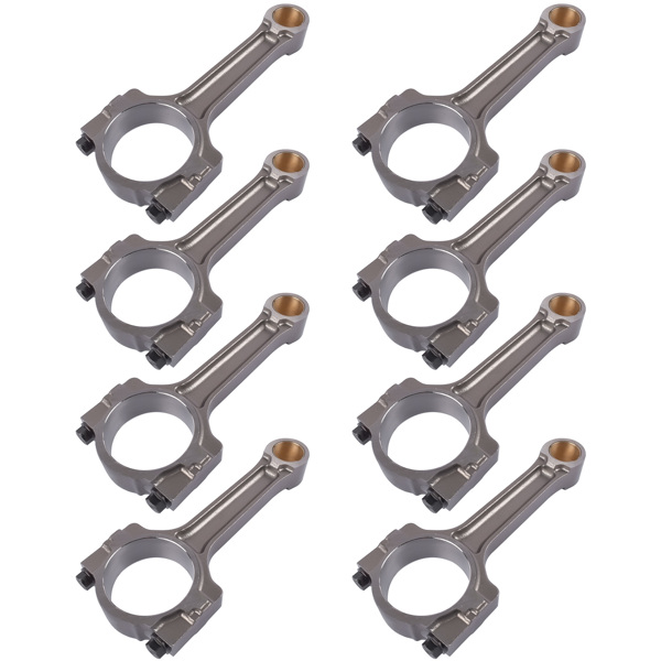 连杆 Set of 8 Floating Pin Connecting Rod w/ Bushing For GM 5.3L 6.0L LS2 LS3 Gen IV-6