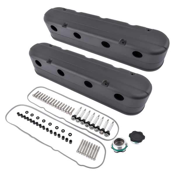 气门室盖 Aluminum Valve Covers with Coil Mounts for Chevy LS LS1 LS2 LS3 LS6 LS7 8082-3BK 8082-3-3