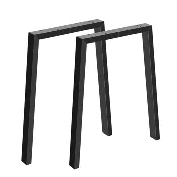 金属桌腿，71 厘米 U 形桌框，家具 DIY 用桌腿，适用于餐桌、会议桌、茶几，两件装