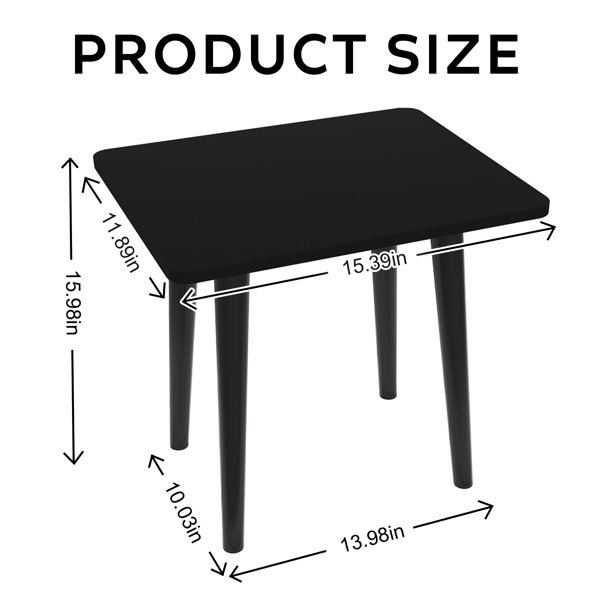 边桌，小桌子，现代家居装饰床边桌，适用于客厅卧室阳台办公室，易于组装（周末不发货）-2