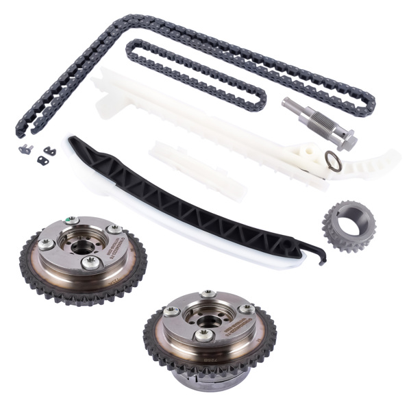  凸轮轴调节器正时链条套装 Timing Chain Kit Pair VVT Gears for Mercedes CLA250 E250 GLK200 C300 M270 M274-4